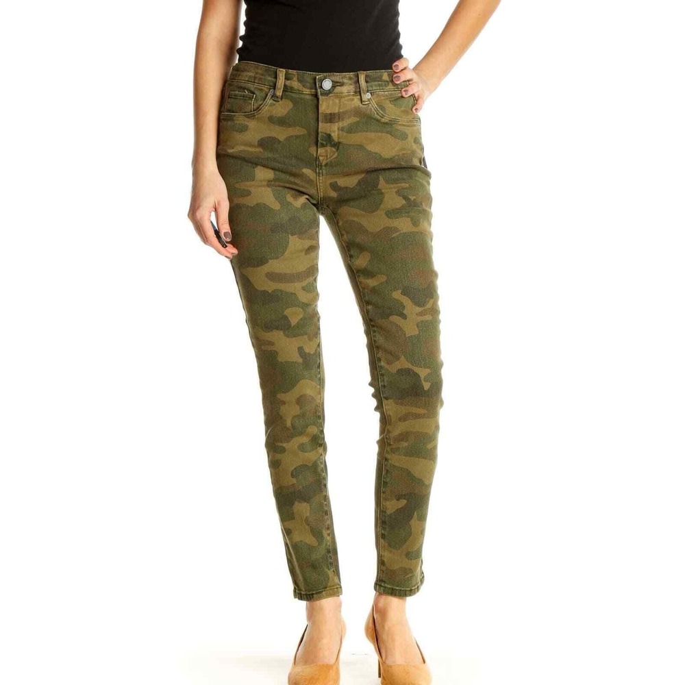 BLANK NYC Denim The Reade Crop Camouflage Skinny Jeans Size 28 NWT MSRP $98